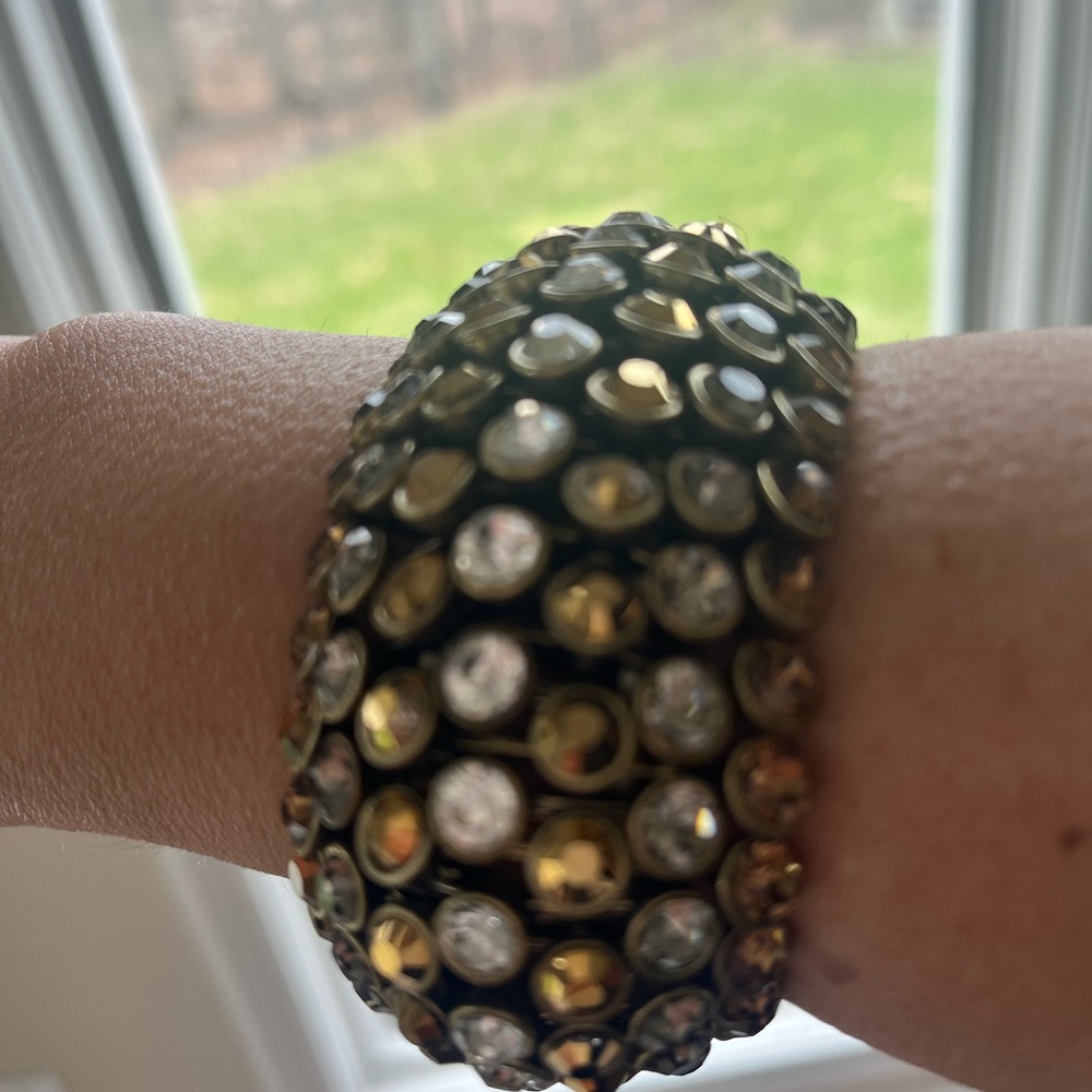 Gold and Silver Studded Bracelet